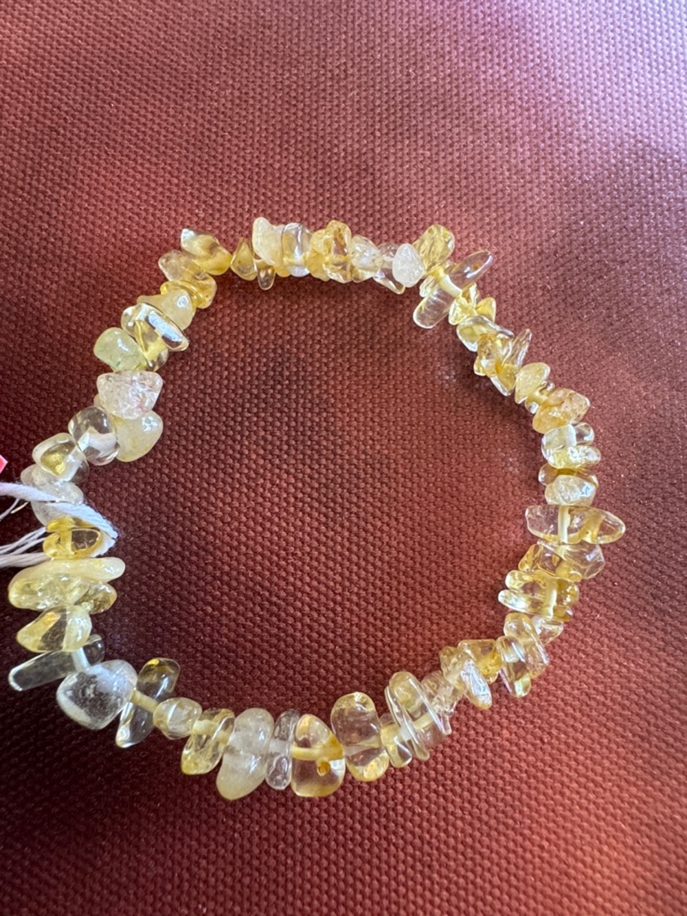 Yellow Citrine Chip Stretch Bracelet